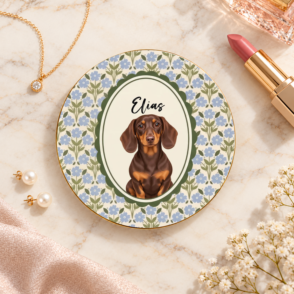 Personalisierter Teller mit dem Porträt eines Hundes oder einer Katze in einem Retro-Rahmen #301442 [PC-MOCKUP:cmuthbyaz0001seat5uvapu53:5e2d577388e261812911164e:5e2d577388e261812911164e08cb81c664d0d36062b2407b5794df93a5a8bf47]