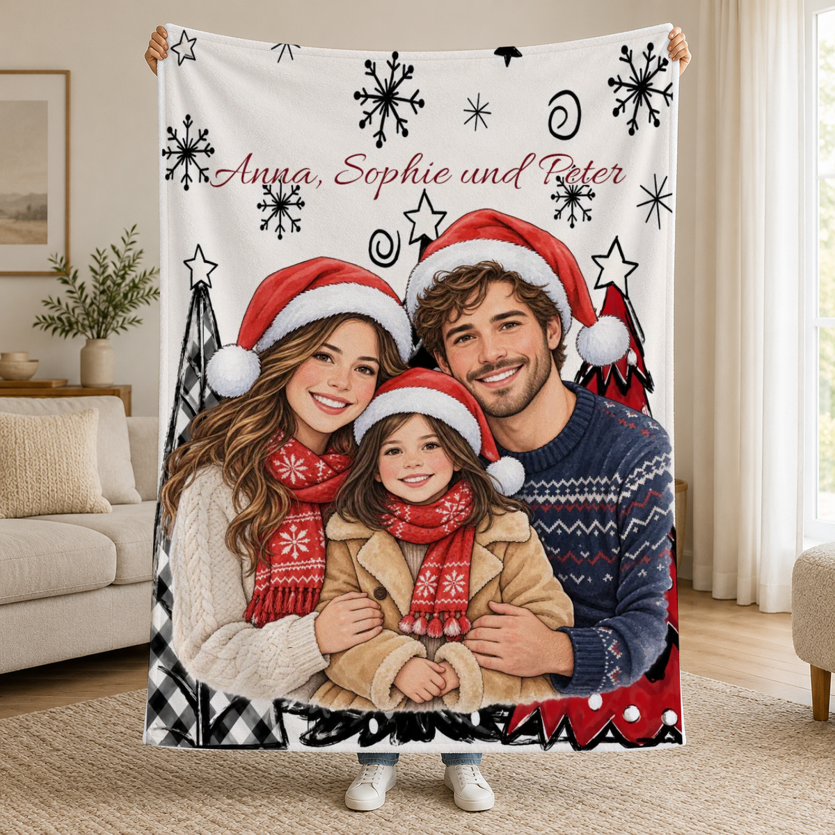Personalisierte Decke mit Familienfoto – Aquarell #765220 [PC-MOCKUP:cmuu60gza004ojqj6cdqvzjm7:f68e3650ef5813a493d52532:f68e3650ef5813a493d52532428f70a4f34c89d3c5c674a58b8ed78bf9680211]