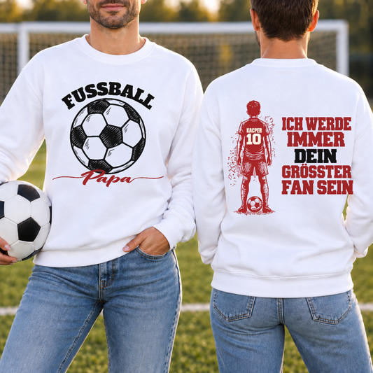 Sweatshirt für den Vater eines Fußballers – mit Namen und Nummer – Personalisiert #9902 [PC-MOCKUP:cmuv84oic004tms0hndh4k76h:af011c004b2b6717c37450aa:af011c004b2b6717c37450aafd801893735ae4e9554a5b7ca82a958d3e95a258]