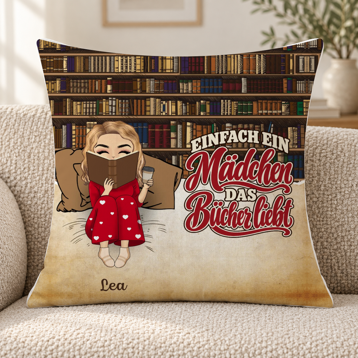 Personalisiertes Kissen – Mädchen/Junge, das/der Bücher mag #02911 [PC-MOCKUP:cmuvflt8m0001s30h51xhivu1:d8b8190edba6c8fea0815f7a:d8b8190edba6c8fea0815f7ac97020051f5f5eaba2def7f979a782d4419e337b]